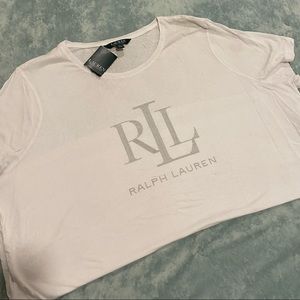 ✨NWT✨White Plus Size Ralph Lauren T-Shirt